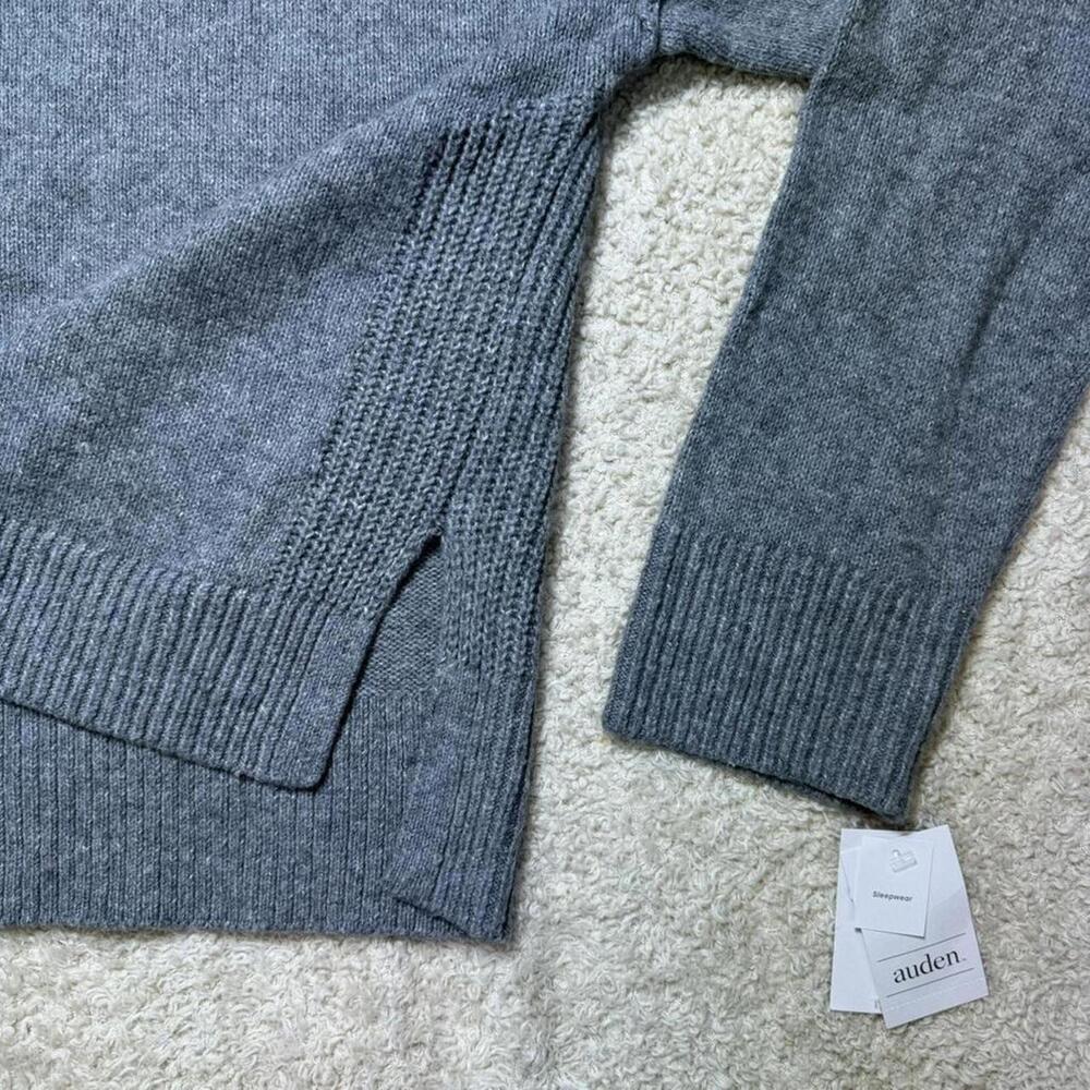 Lightweight V-Neck Sweater Soft Touch Oversized Grey Auden XS NWT - Picture 8 of 8